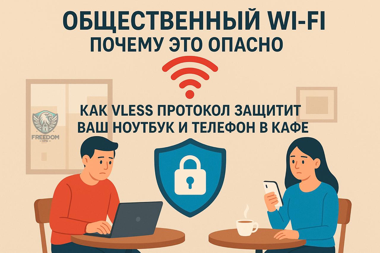 Чем опасен общественный Wi-Fi и как VLESS защитит ваши данные