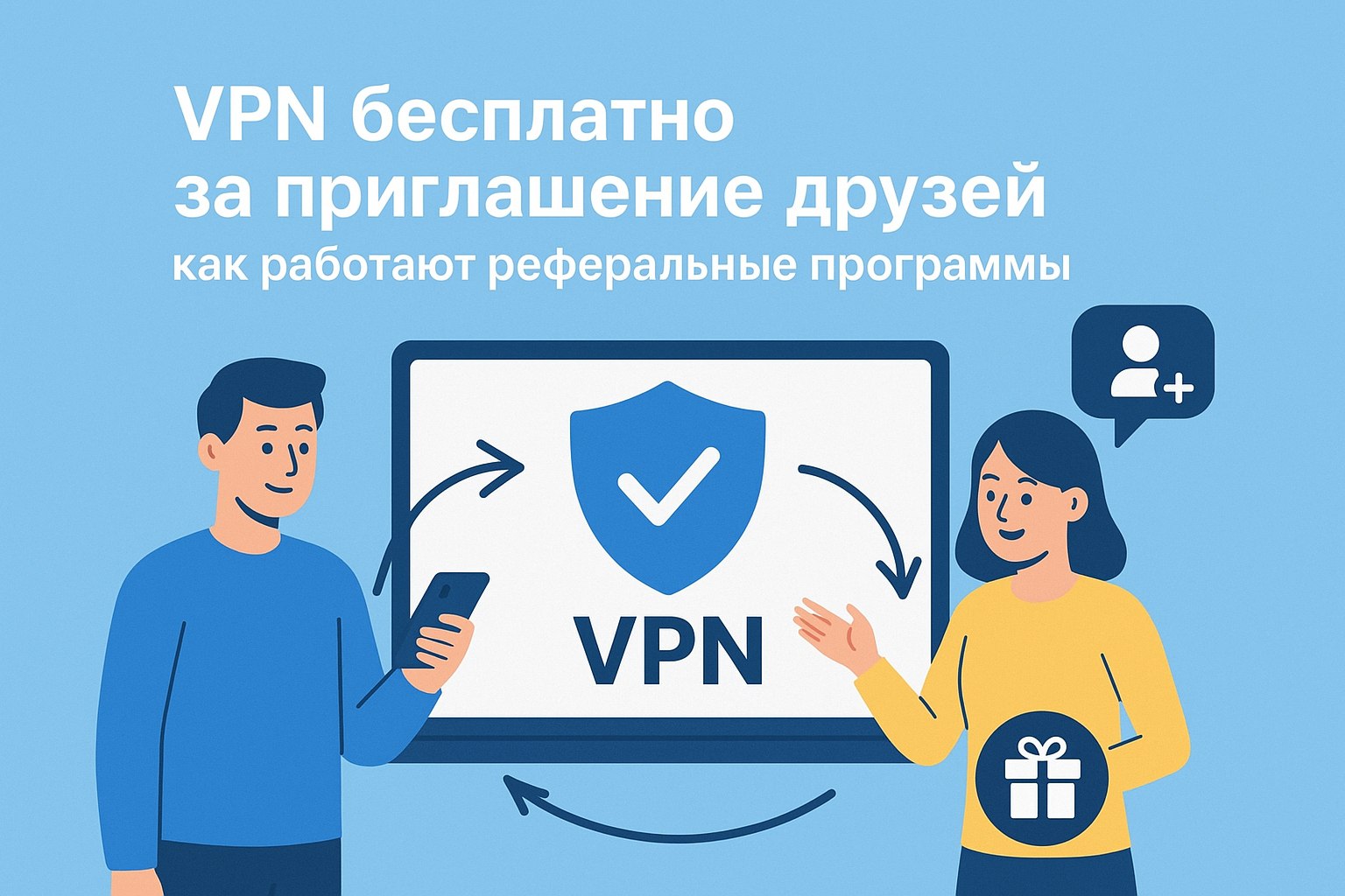 VPN бесплатно за приглашение друзей: как работают реферальные программы