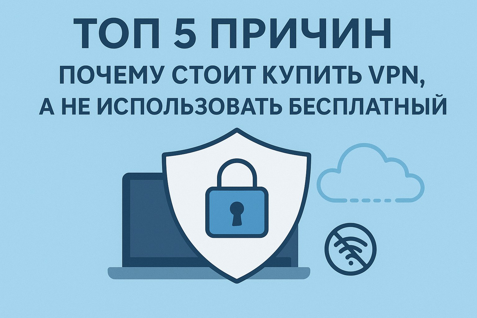 Топ-5 причин почему стоит купить VPN, а не использовать бесплатный